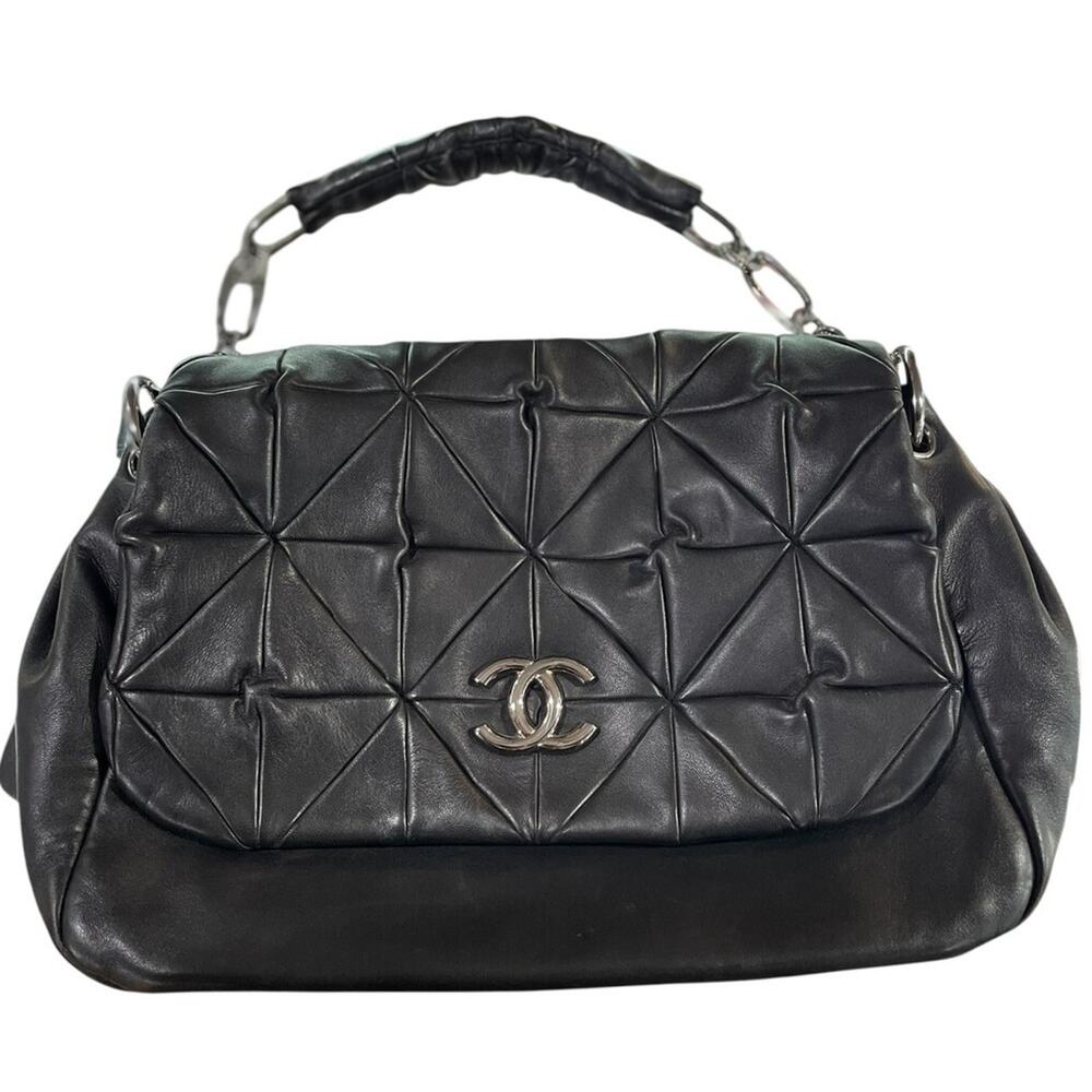Chanel Origami Lambskin Accordion Flap Bag (18514)
